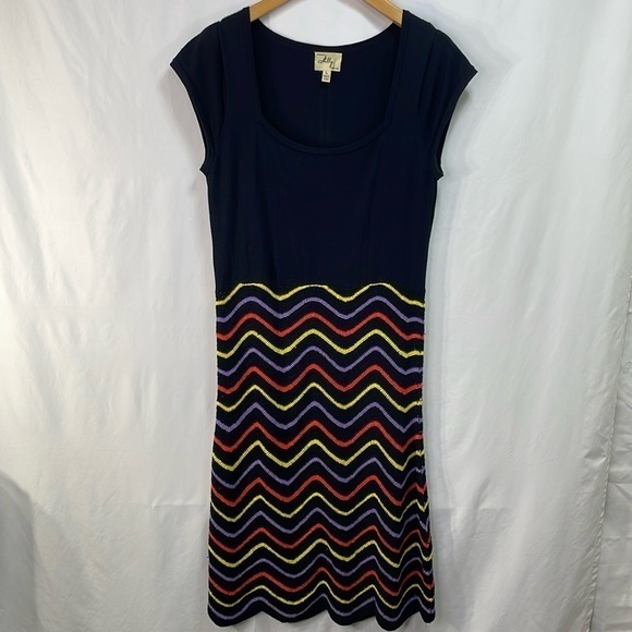 Milly of New York Dresses & Skirts - Milly cotton crocheted dress, black yellow, purple orange